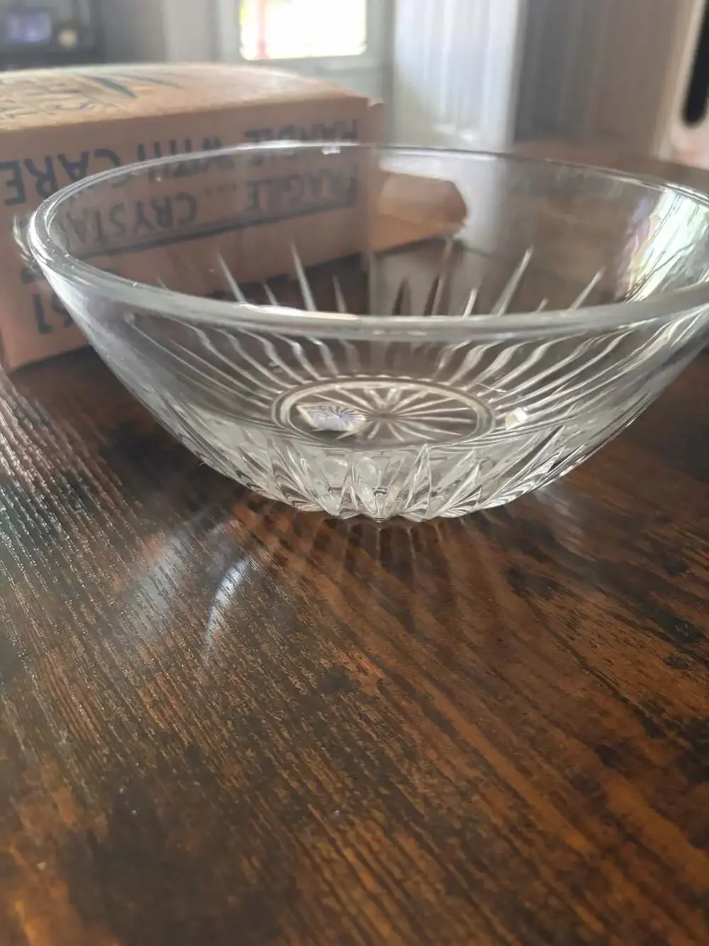 Princess House Highlights Lead Crystal Serving Bowl No. 861